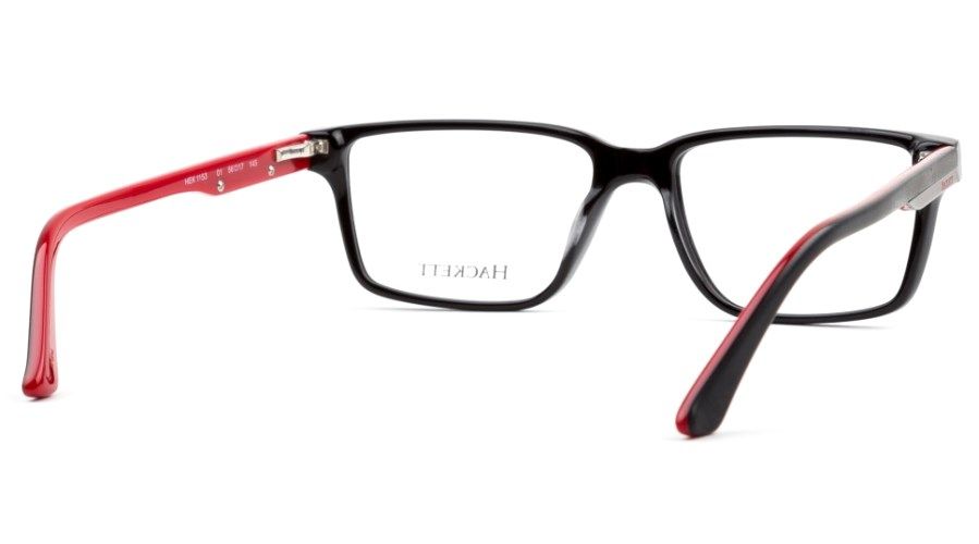 Очки крупный вайфарер Hackett London HEK 1153 01 Black/Red