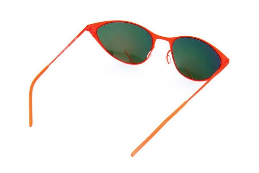 Ультратонкие очки кошачий глаз Italia Independent 0203 055 Orange led
