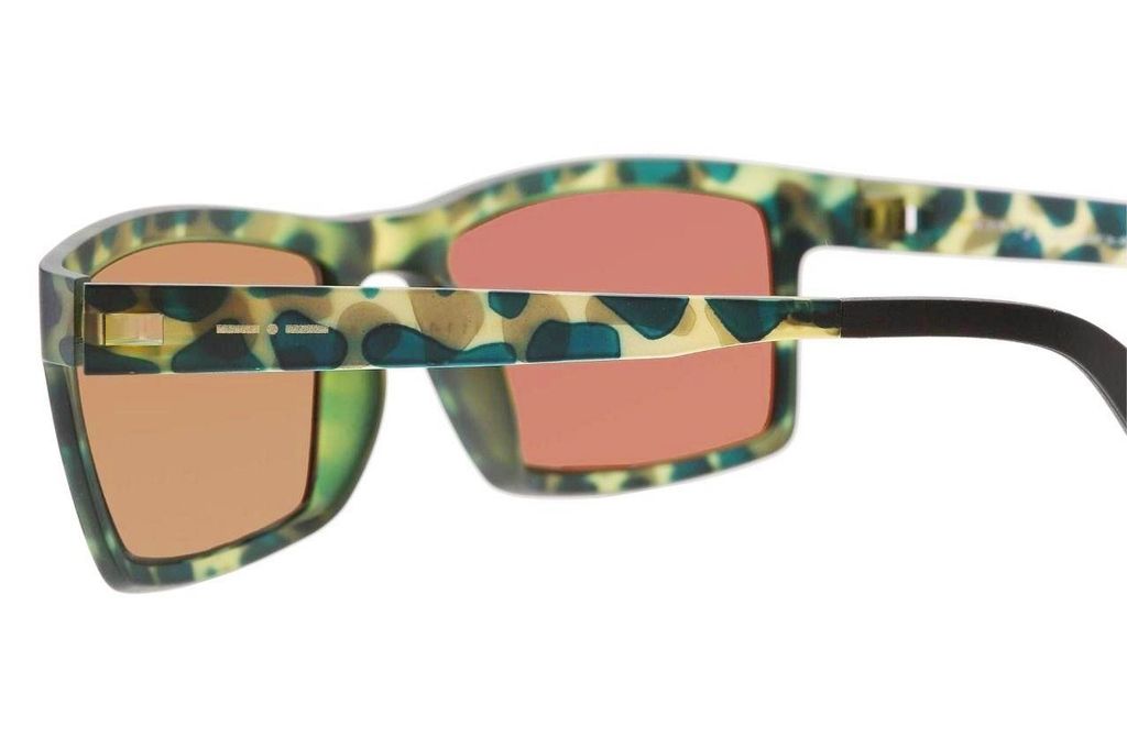 Легкие эластичные очки вайфарер спорт Italia Independent 0114 035 Green camouflage