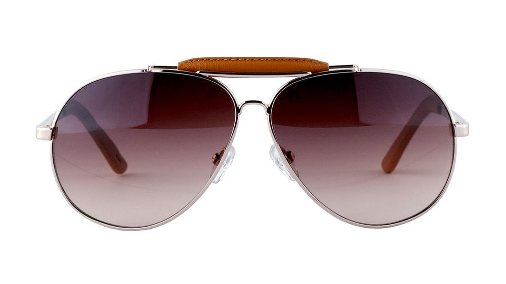 Очки авиатор Ted Baker Haile 1253 499 Gold Brown Natural Leather