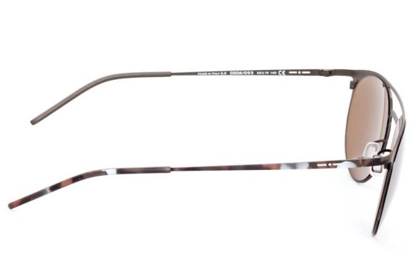 Ультратонкие круглые очки с двойным мостом Italia Independent 0206 093 Brown camouflage - изображение 4
