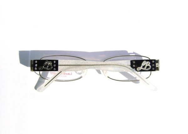 Модные овальные очки Laura Biagiotti LB 81102 054 Silver с кристаллами Swarovski - изображение 5