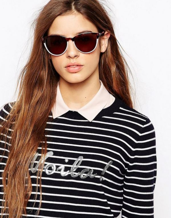 Модные очки кошачий глаз Ted Baker Zana 1348 222 розово-черепаховые - изображение 4