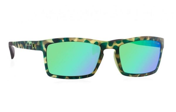 Легкие эластичные очки вайфарер спорт Italia Independent 0114 035 Green camouflage - изображение 4
