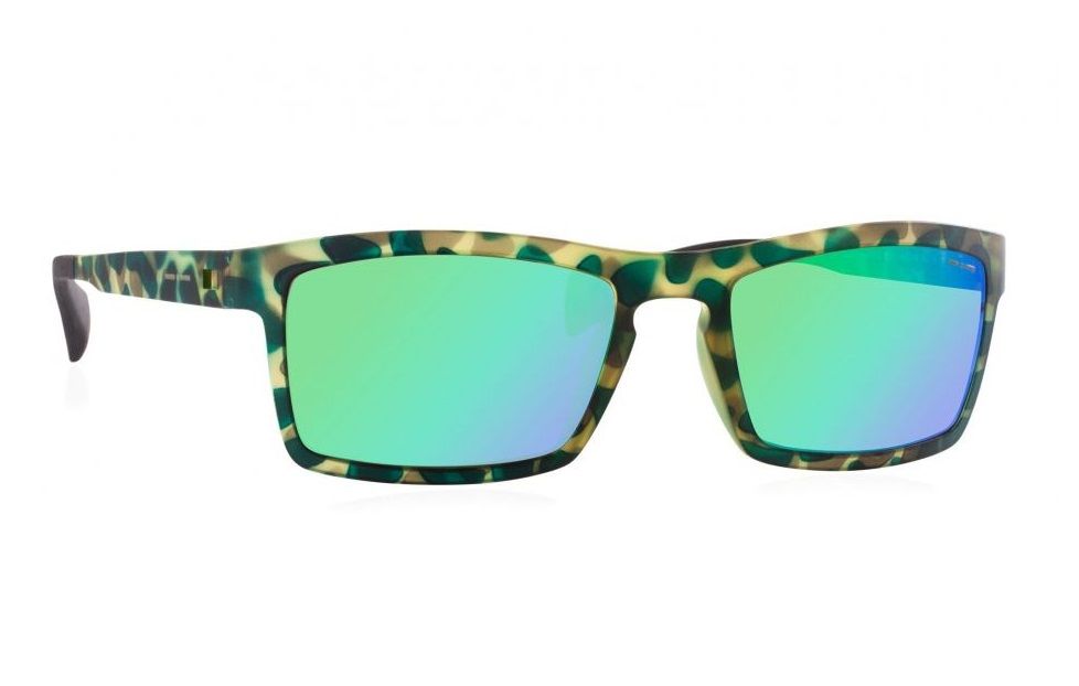 Легкие эластичные очки вайфарер спорт Italia Independent 0114 035 Green camouflage