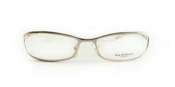 Элегантная оправа для очков Ana Hickmann AH1069 17A Silver/White - изображение 2