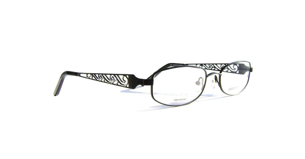 Модные классические овальные очки Geoffrey Beene Antiquity Black