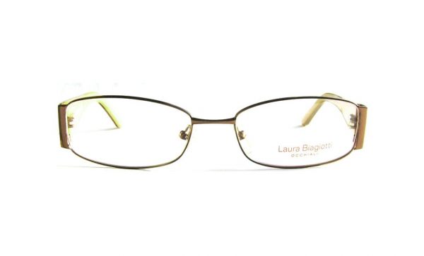 Модные овальные очки Laura Biagiotti LB 81121 C64 Brown с кристаллами Swarovski - изображение 2