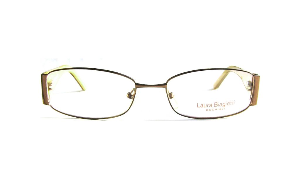 Модные овальные очки Laura Biagiotti LB 81121 C64 Brown с кристаллами Swarovski