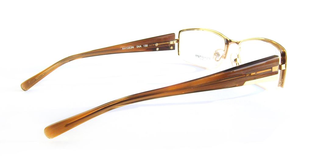 Модная полуободковая оправа для очков Ana Hickmann AH 1053 N 04A Gold/Brown