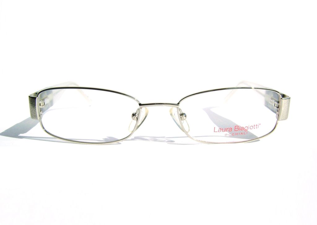 Модные овальные очки Laura Biagiotti LB 81102 054 Silver с кристаллами Swarovski