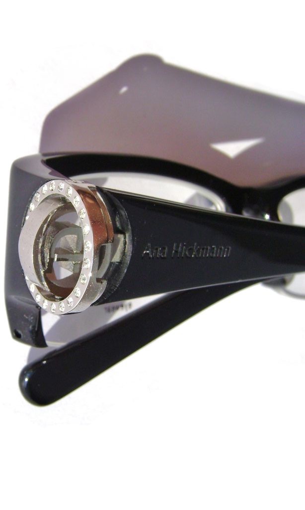 Модная оправа для очков Ana Hickmann AH6104-1 A01 чёрная с кристаллами Swarovski