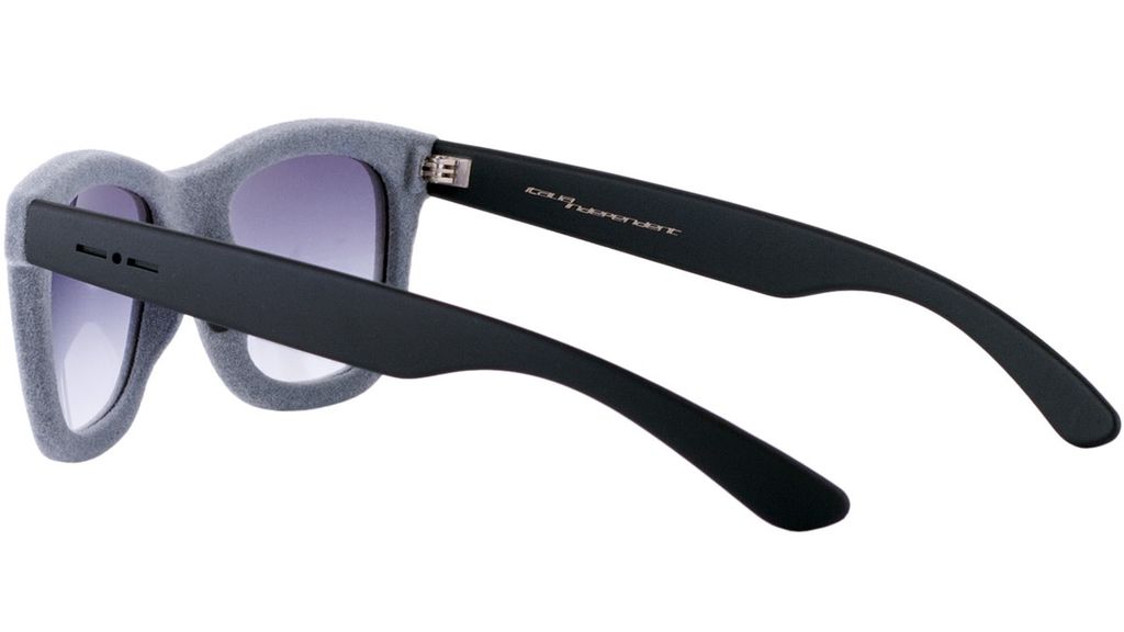 Бархатные очки вайфарер Italia Independent 0090VL 071 Grey