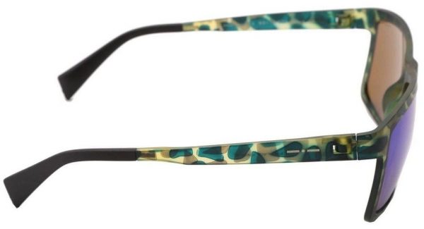 Легкие эластичные очки  крупный вайфарер Italia Independent 0113 035 Green camouflage - изображение 7