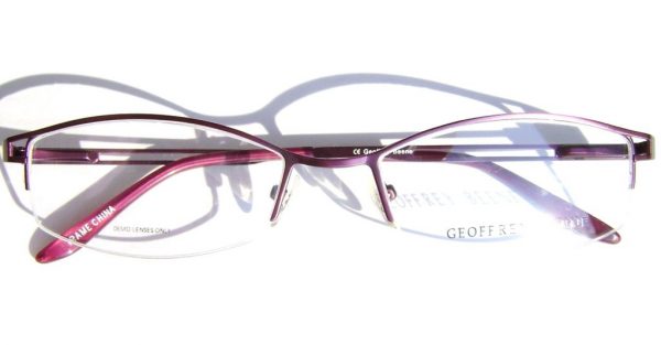 Модные полуободковые очки Geoffrey Beene Impeccable Plum - изображение 5