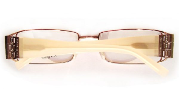 Модная прямоугольная оправа для очков Ana Hickmann AH1086 05B Rose gold с кристаллами Swarovski - изображение 5