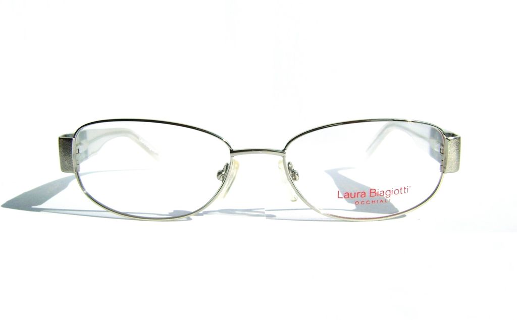 Модные овальные очки Laura Biagiotti LB 81101 054 Silver с кристаллами Swarovski