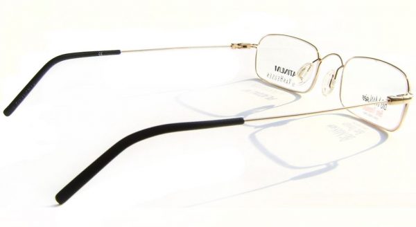 Квадратные титановые очки Van Heusen Platinum VH P2001 Gold - изображение 4