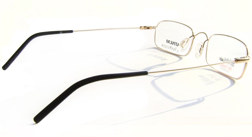 Квадратные титановые очки Van Heusen Platinum VH P2001 Gold