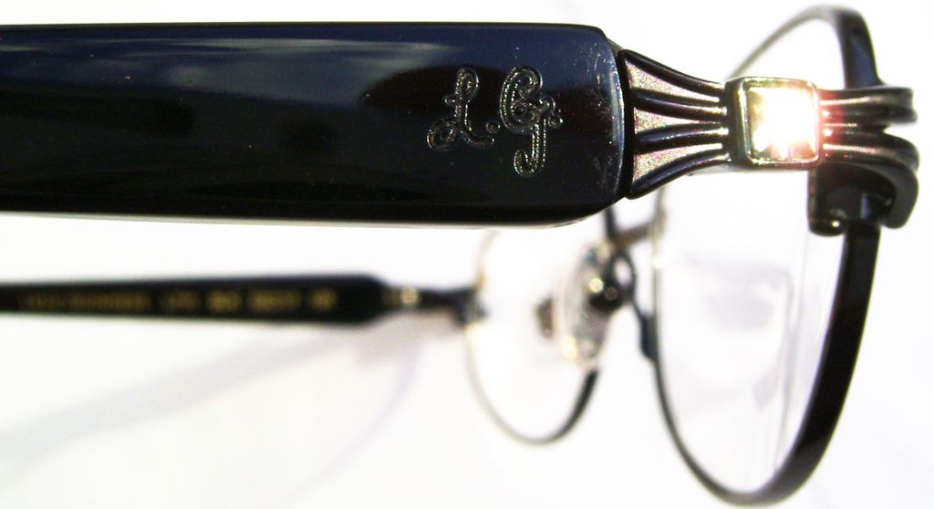 Классические овальные очки Lulu Guinness L711 Black Swarovski