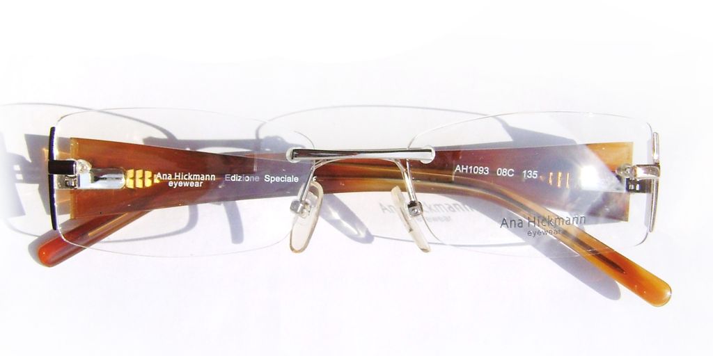 Безободковые очки-невидимки Ana Hickmann AH1093 08C Brown