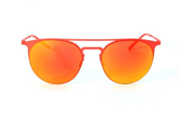 Ультратонкие круглые очки с двойным мостом Italia Independent 0206 055 Orange led - изображение 1