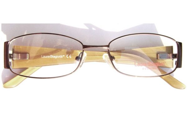 Модные овальные очки Laura Biagiotti LB 81121 C64 Brown с кристаллами Swarovski - изображение 5