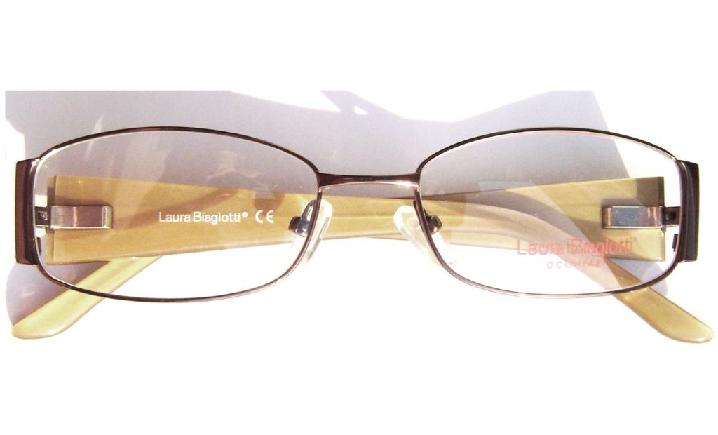 Модные овальные очки Laura Biagiotti LB 81121 C64 Brown с кристаллами Swarovski
