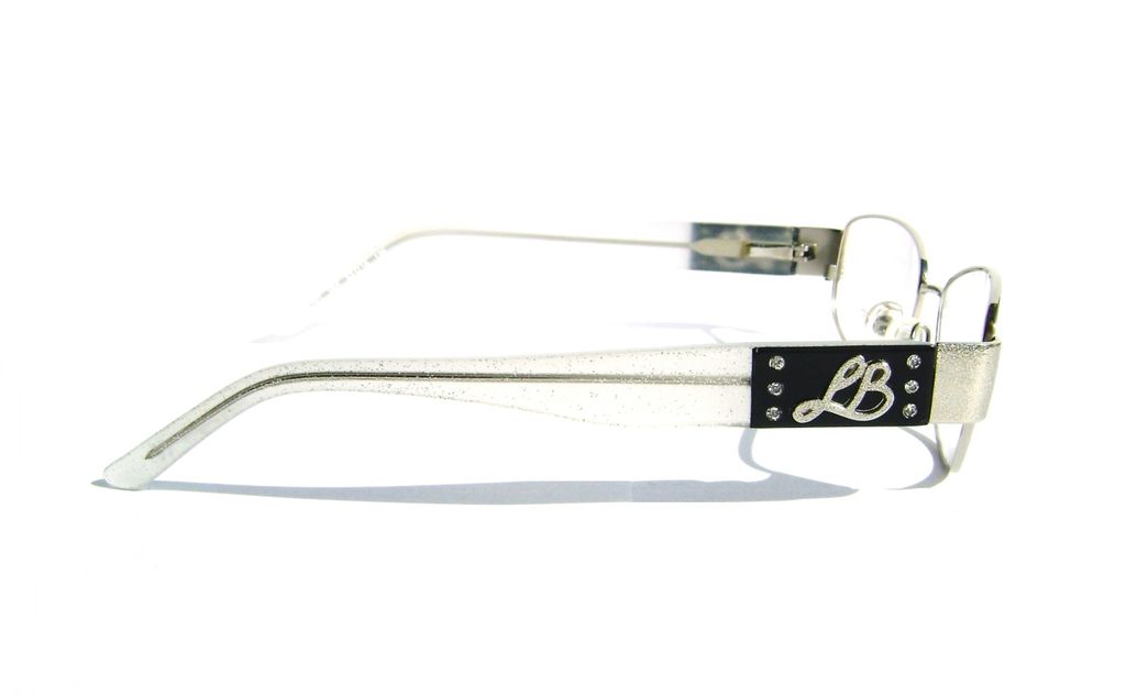 Модные овальные очки Laura Biagiotti LB 81101 054 Silver с кристаллами Swarovski