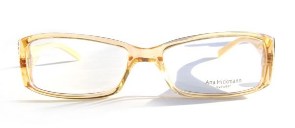 Модная оправа для очков Ana Hickmann AH6072N S10 прозрачная персиковая с кристаллами Swarovski - изображение 2