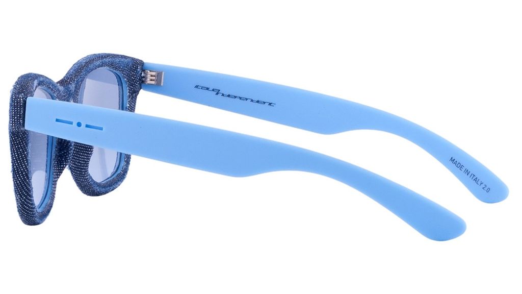Джинсовые очки вайфарер Italia Independent 0090D 028/027 Denim Blue