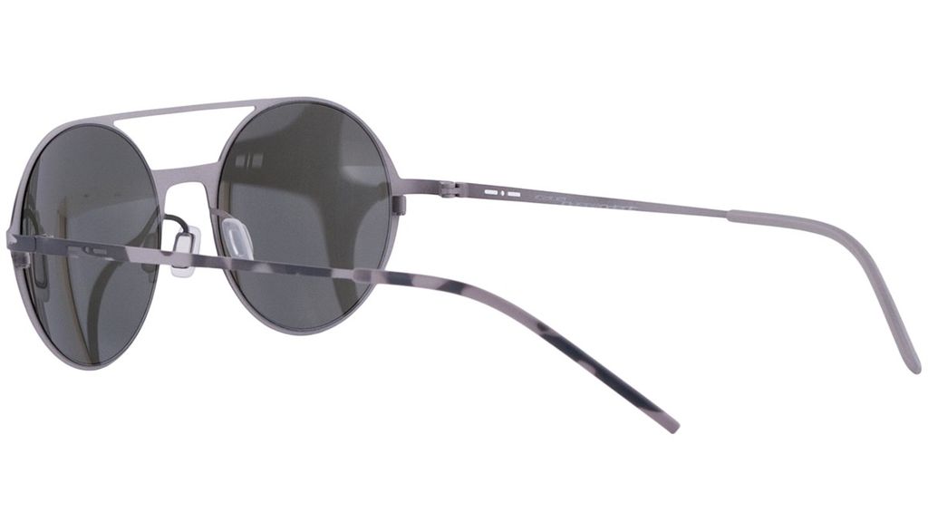 Ультратонкие круглые очки с двойным мостом Italia Independent 0207 096 Havana Grey