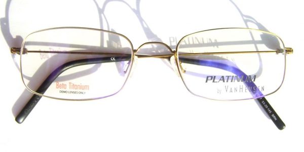 Крупные титановые очки Van Heusen Platinum VH P2007 Bronze - изображение 5