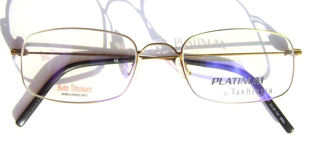 Крупные титановые очки Van Heusen Platinum VH P2007 Bronze