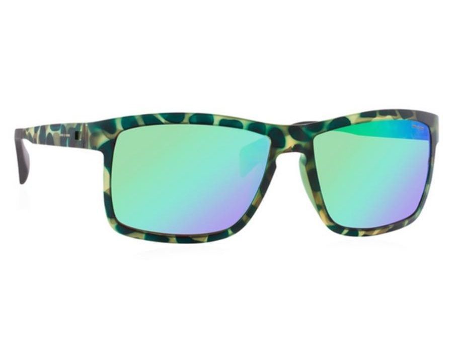 Легкие эластичные очки  крупный вайфарер Italia Independent 0113 035 Green camouflage