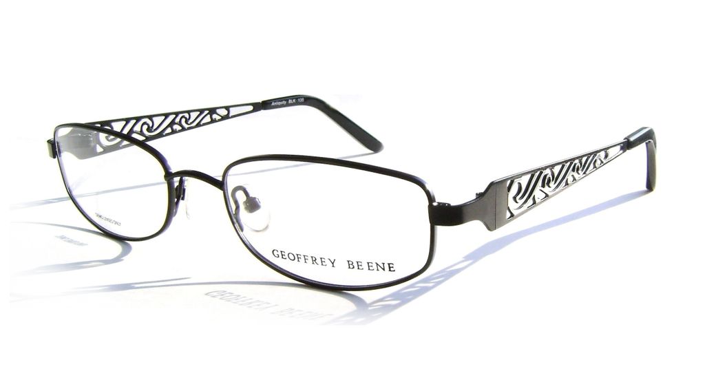 Модные классические овальные очки Geoffrey Beene Antiquity Black