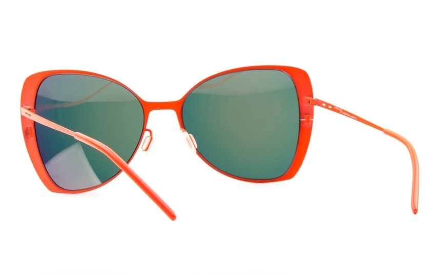 Ультратонкие очки бабочка Italia Independent 0204 055 Orange led