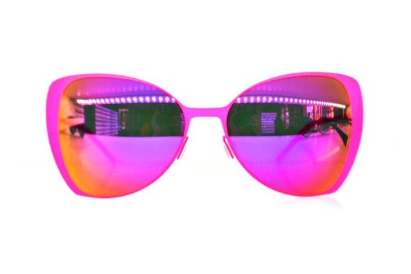 Ультратонкие очки бабочка Italia Independent 0204 018 Fuxia led - изображение 1