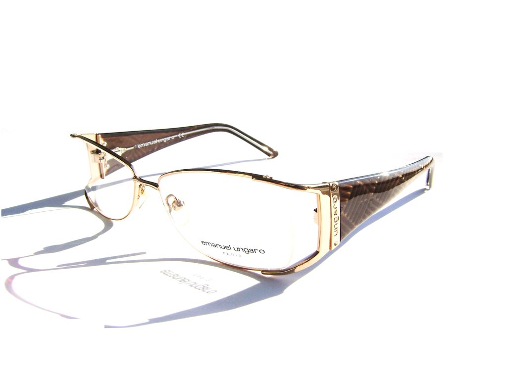Модные очки Emanuel Ungaro EU 70301 003 Gold с кристаллами Swarovski