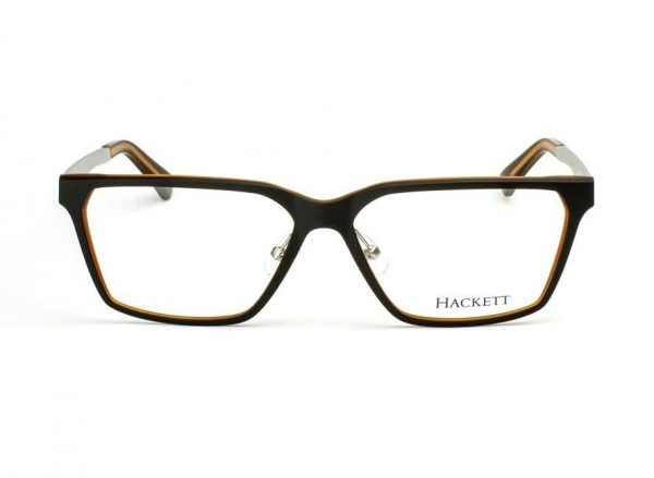 Модные крупные очки Hackett London HEK 1156 077 Black/Brown/Silver - изображение 1