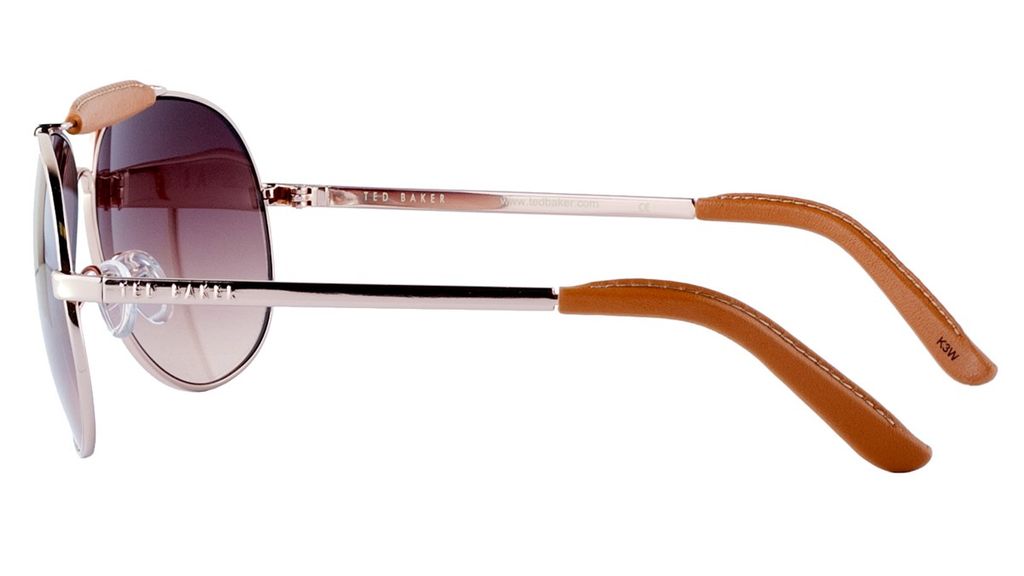 Очки авиатор Ted Baker Haile 1253 499 Gold Brown Natural Leather