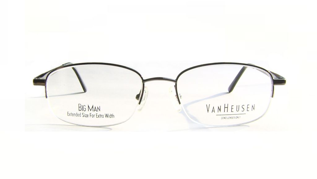 Крупные овальные очки Van Heusen Dennis Gun metal