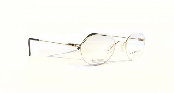 Круглые титановые очки Van Heusen Platinum VH P2016 Gold - изображение 3