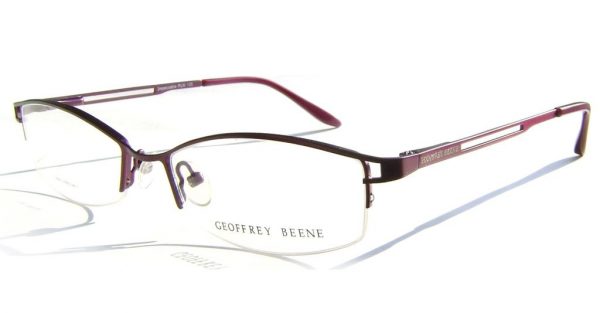 Модные полуободковые очки Geoffrey Beene Impeccable Plum - изображение 1