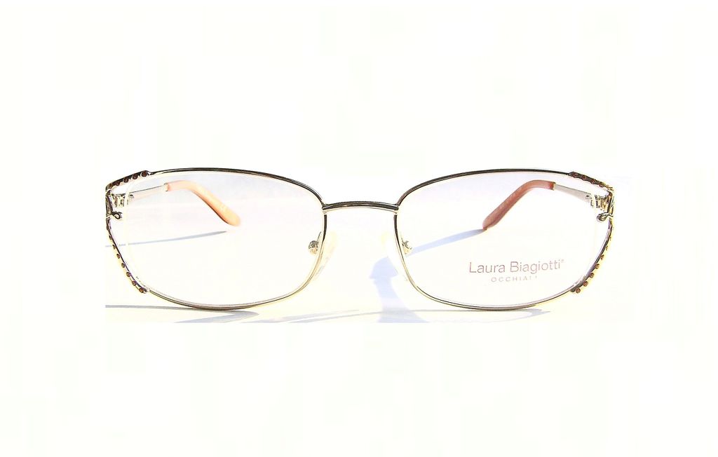 Модные очки Laura Biagiotti LB 81062 003 Gold с кристаллами Swarovski