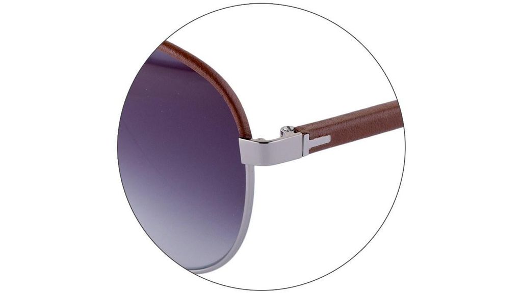 Очки авиатор Ted Baker Otis 1306 910 Gun Metal Brown genuine leather