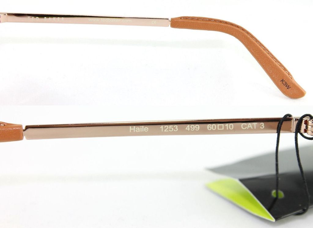 Очки авиатор Ted Baker Haile 1253 499 Gold Brown Natural Leather