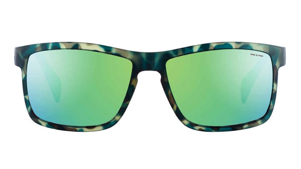 Легкие эластичные очки крупный вайфарер Italia Independent 0113 035 Green camouflage