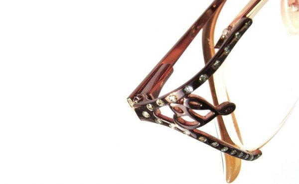 Модные очки Laura Biagiotti LB 81062 266 Brown с кристаллами Swarovski - изображение 6
