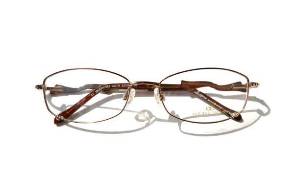 Модные очки Oliviero Contini OC 482 11 Brown с кристаллами Swarovski - изображение 1